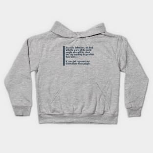 Public Defender Know Kids Hoodie